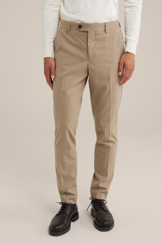 We Fashion Slim Fit Pantalon Beige