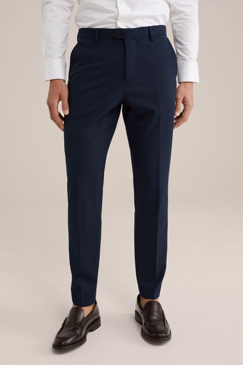 we fashion slim fit pantalon Donkerblauw
