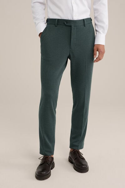We Fashion Slim Fit Pantalon Met Stretch Groen
