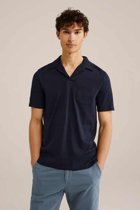 we fashion slim fit polo Donkerblauw