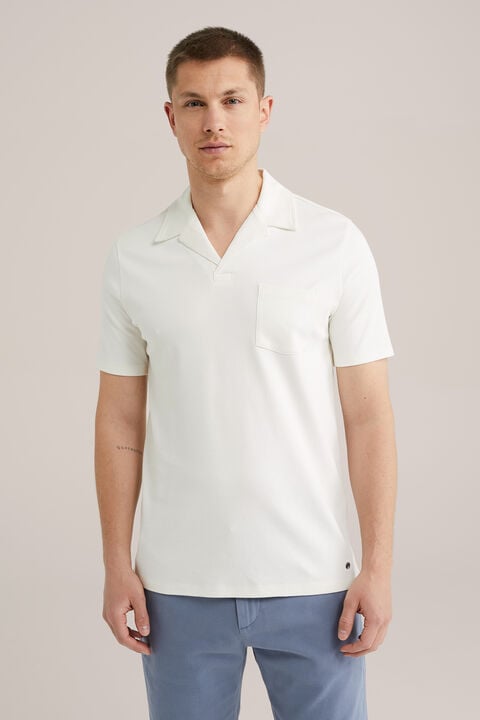 we fashion slim fit polo Gebroken wit