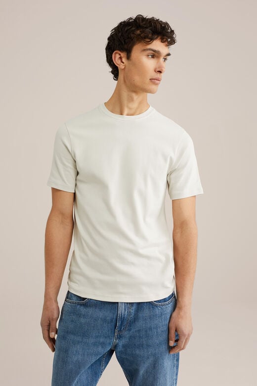 We Fashion Slim Fit T-shirt Beige