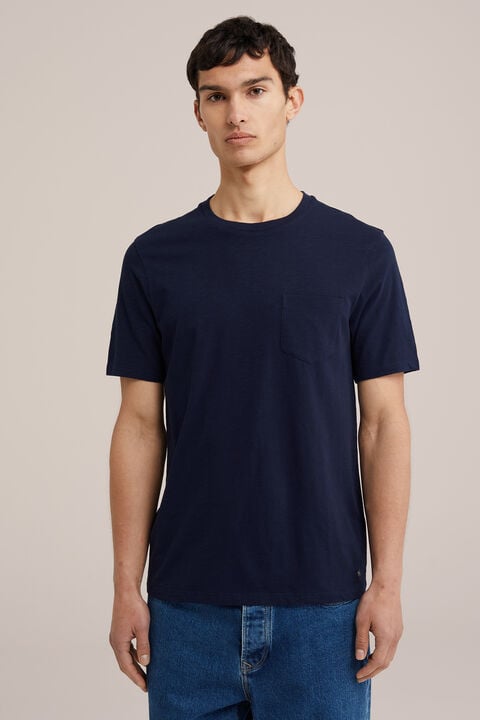 we fashion Slim fit T-shirt Donkerblauw