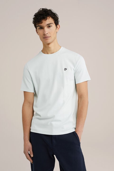 we fashion Slim fit T-shirt IJsblauw