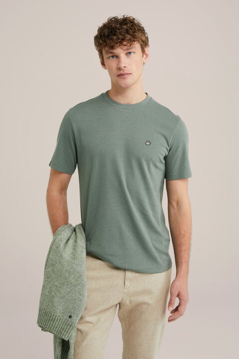 we fashion Slim fit T-shirt Legergroen