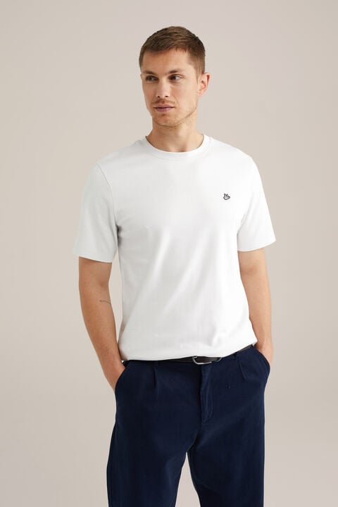 we fashion Slim fit T-shirt Lichtgrijs