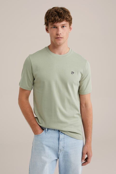 we fashion Slim fit T-shirt Lichtgroen