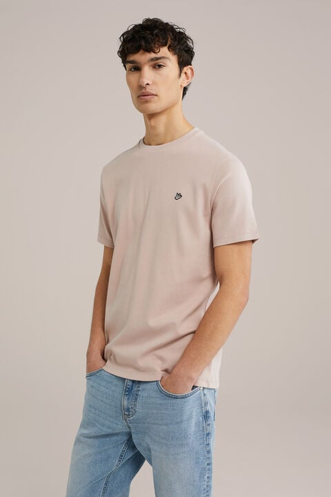 we fashion Slim fit T-shirt Lichtroze