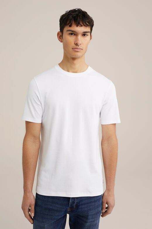 We Fashion Slim Fit T-shirt Wit