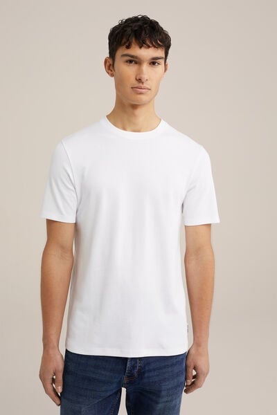 We Fashion Slim Fit T-shirt Wit