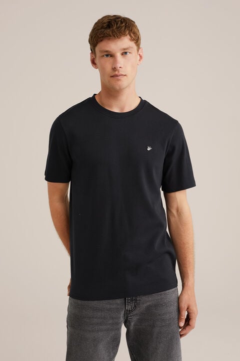 we fashion Slim fit T-shirt Zwart