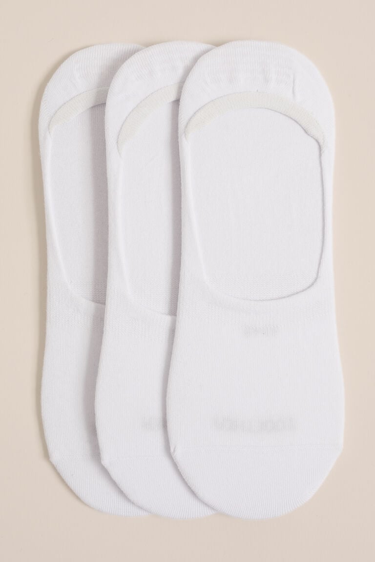 We Fashion Sneakersokken 3-pack Wit