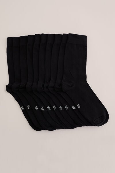 We Fashion Sokken 10-pack Zwart
