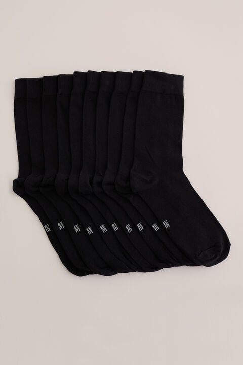 we fashion sokken 10-pack Zwart