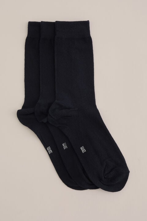 we fashion sokken 3-pack Marineblauw