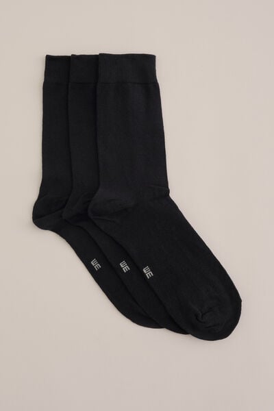 We Fashion Sokken 3-pack Zwart