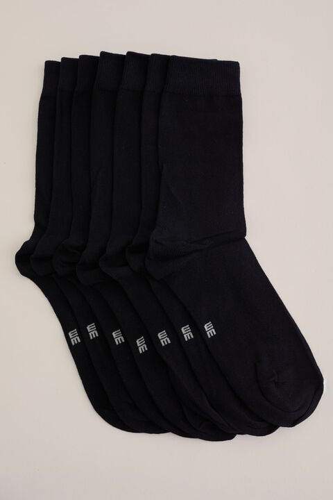 we fashion sokken 7-pack Donkerblauw