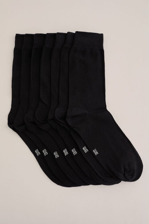 We Fashion Sokken 7-pack Zwart