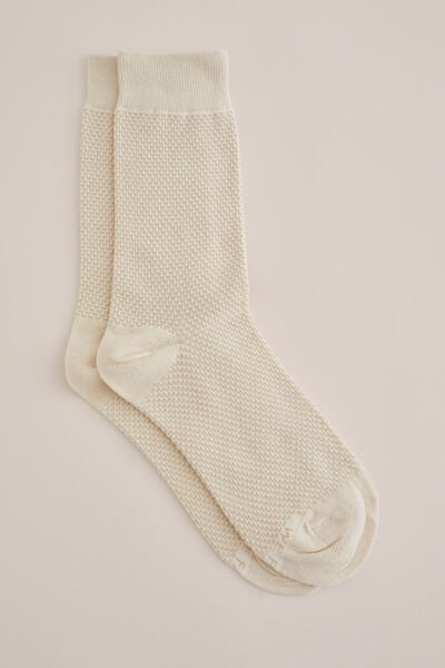 We Fashion Sokken Met Dessin Beige