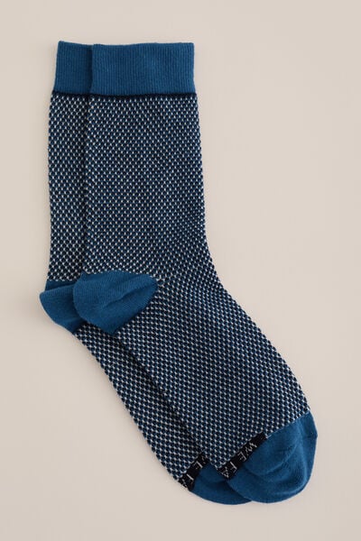 We Fashion Sokken Met Dessin Blauw