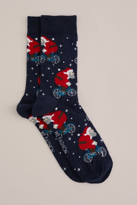 we fashion sokken met dessin Donkerblauw