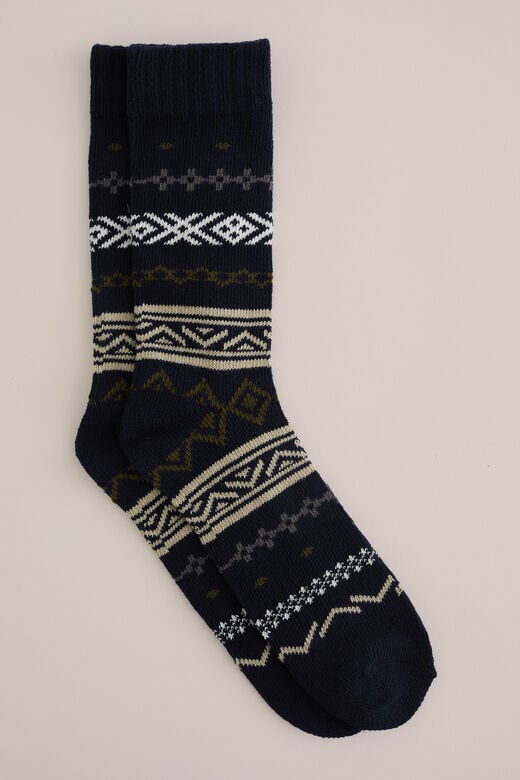 We Fashion Sokken Met Dessin Donkerblauw