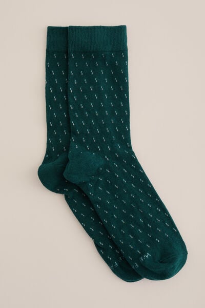 We Fashion Sokken Met Dessin Donkergroen