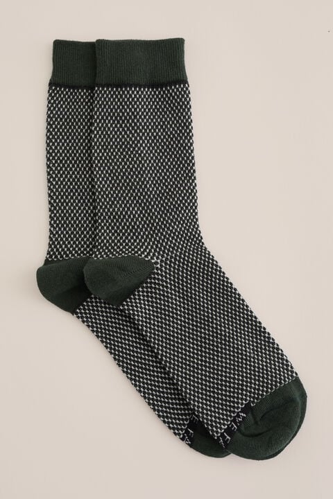 We Fashion Sokken Met Dessin Donkergroen