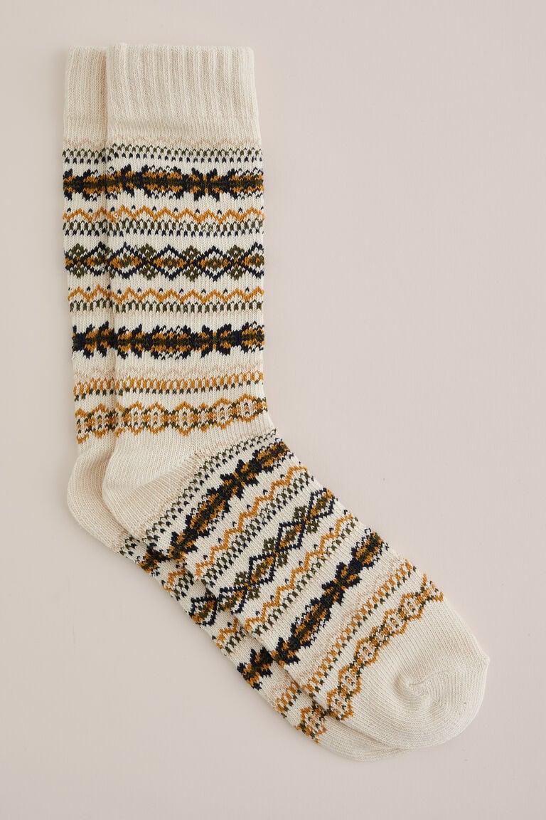 We Fashion Sokken Met Dessin Gebroken Wit