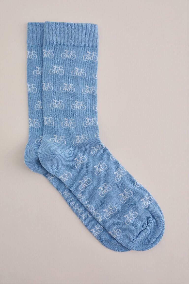 We Fashion Sokken Met Dessin Lichtblauw