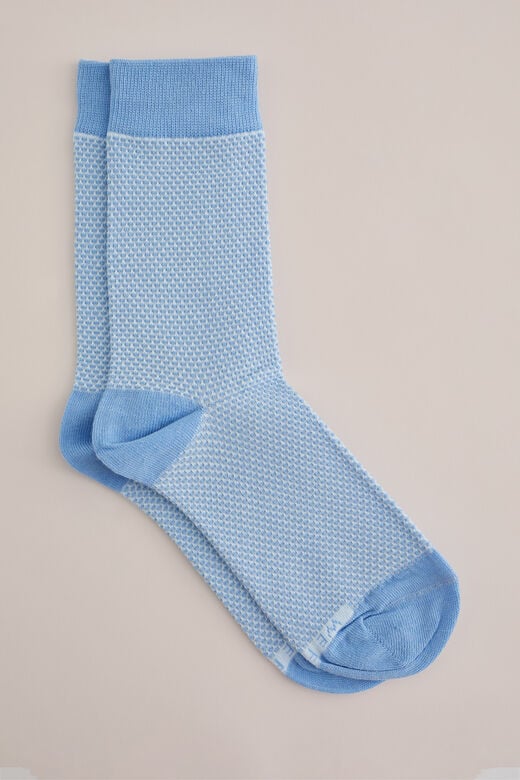 We Fashion Sokken Met Dessin Lichtblauw
