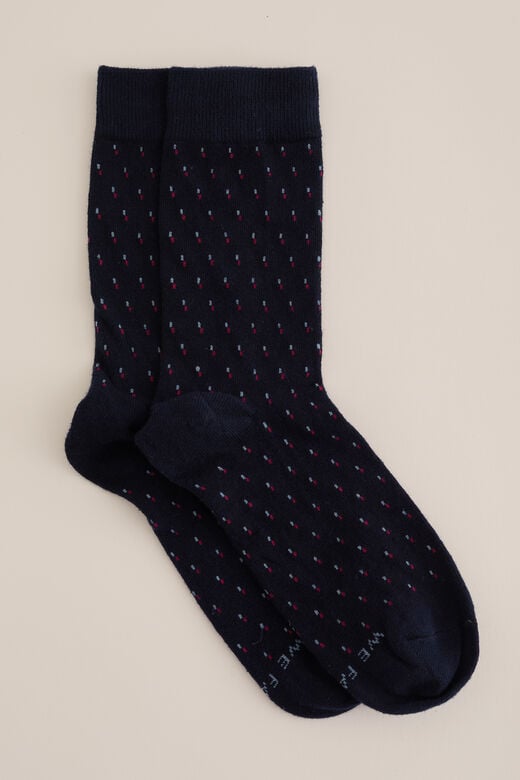 We Fashion Sokken Met Dessin Marineblauw