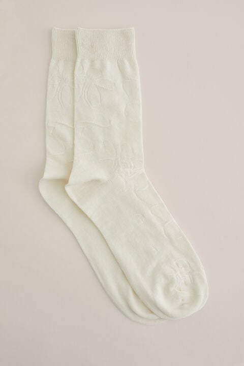 We Fashion Sokken Met Structuur Gebroken Wit