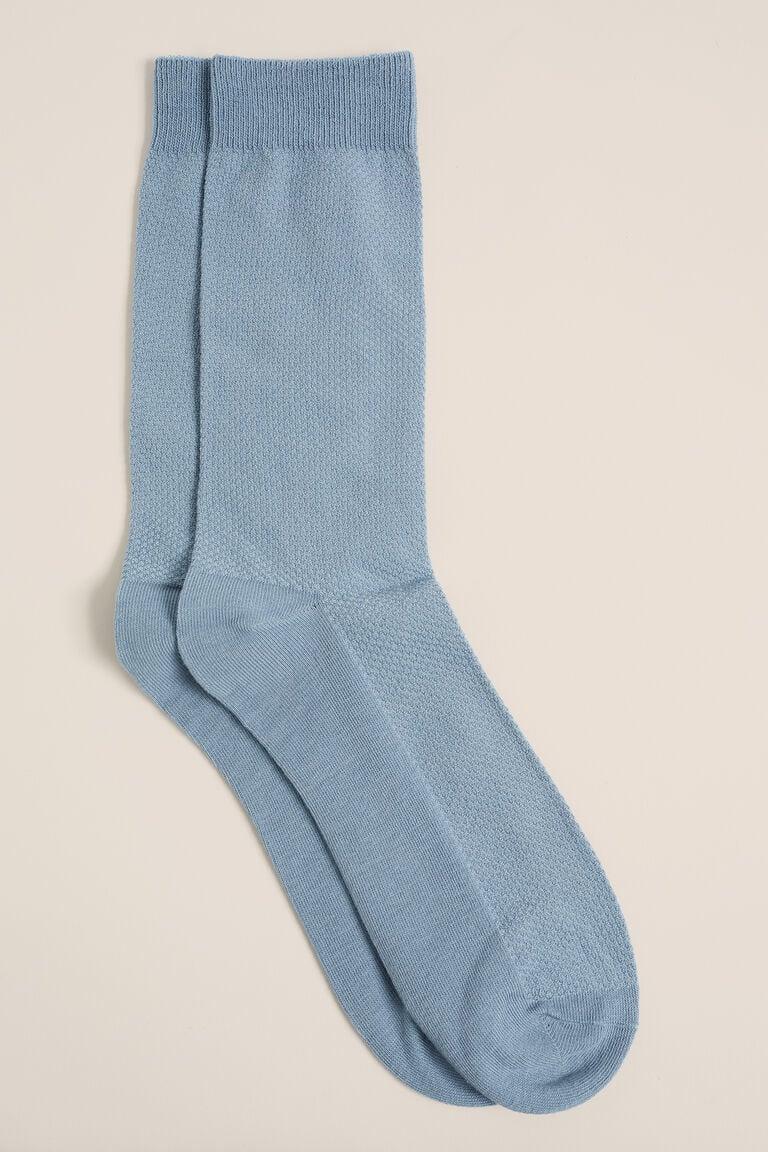 We Fashion Sokken Met Structuur Lichtblauw