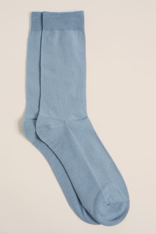 We Fashion Sokken Met Structuur Lichtblauw