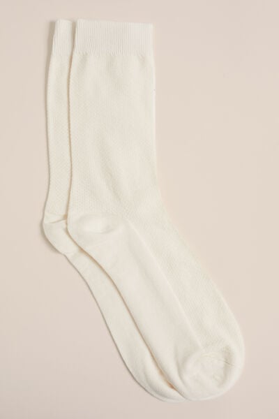 We Fashion Sokken Met Structuur Wit