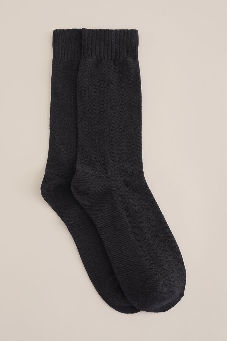 We Fashion Sokken Met Structuur Zwart