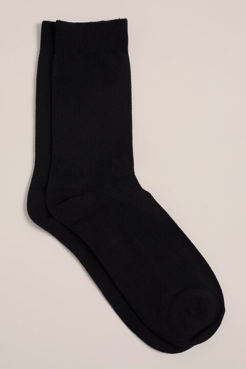 We Fashion Sokken Met Structuur Zwart