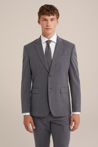 We Fashion Stropdas Met Dessin Donkergrijs