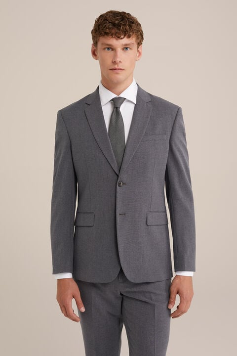 We Fashion Stropdas Met Dessin Donkergrijs