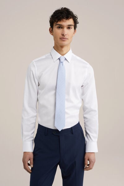 We Fashion Stropdas Met Dessin Lichtblauw