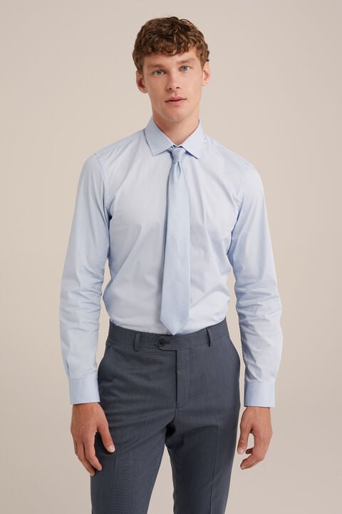 we fashion stropdas met dessin Lichtblauw