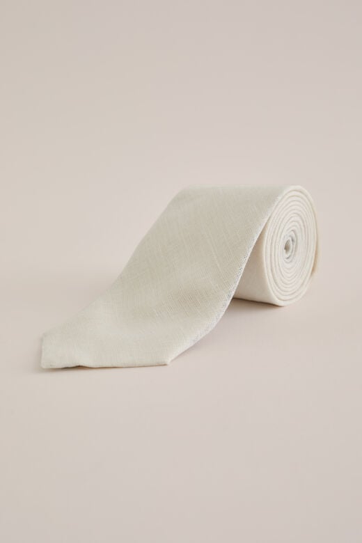 We Fashion Stropdas Met Structuur Beige