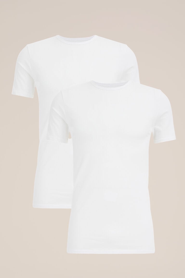 We Fashion T-shirt 2-pack Wit