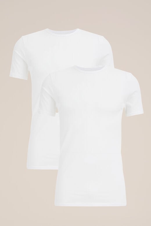 We Fashion T-shirt 2-pack Wit