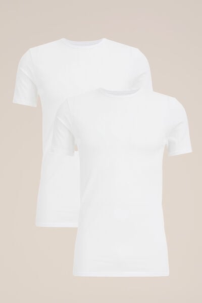 We Fashion T-shirt 2-pack Wit