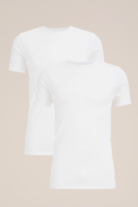 we fashion T-shirt 2-pack Wit