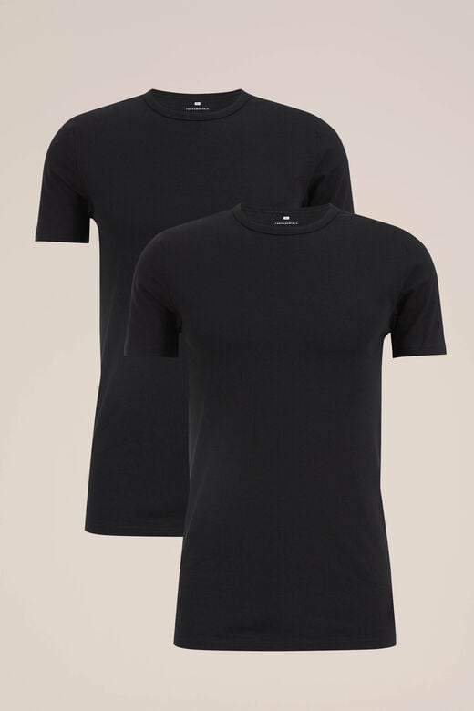 We Fashion T-shirt 2-pack Zwart