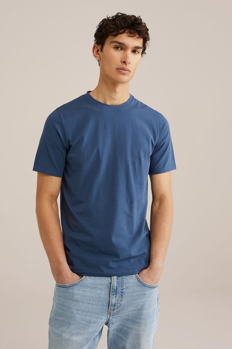We Fashion T-shirt Donkerblauw