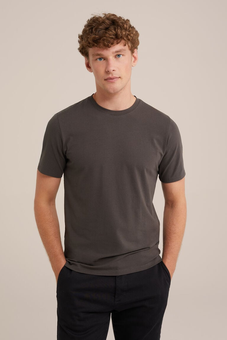 We Fashion T-shirt Donkergrijs